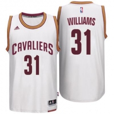 Men's Cleveland Cavaliers #31 Deron Williams adidas White Player Swingman Home Jersey