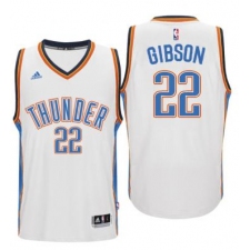 Men's Oklahoma City Thunder #22 Taj Gibson adidas White Player Swingman Jersey