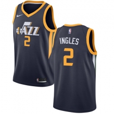 Women's Nike Utah Jazz #2 Joe Ingles Navy NBA Swingman Icon Edition Jersey