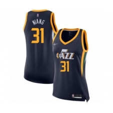 Women's Utah Jazz #31 Georges Niang Swingman Navy Blue Basketball Jersey - Icon Edition