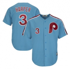 Women's Philadelphia Phillies #3 Bryce Harper Light Blue Alternate Cool Base Cooperstown Stitched MLB Jersey