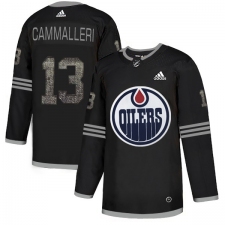 Men's Adidas Edmonton Oilers #13 Michael Cammalleri Black Authentic Classic Stitched NHL Jersey