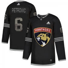 Men's Adidas Florida Panthers #6 Alexander Petrovic Black Authentic Classic Stitched NHL Jersey