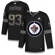 Men's Adidas Winnipeg Jets #93 Toby Enstrom Black Authentic Classic Stitched NHL Jersey