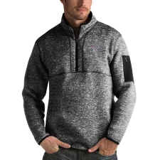 Men's Washington Capitals Antigua Fortune Quarter-Zip Pullover Jacket Charcoal