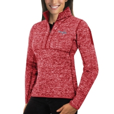 Washington Capitals Antigua Women's Fortune Zip Pullover Sweater Red