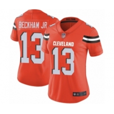 Women's Odell Beckham Jr. Limited Orange Nike Jersey NFL Cleveland Browns #13 Alternate Vapor Untouchable