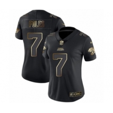 Women's Jacksonville Jaguars #7 Nick Foles Black Gold Vapor Untouchable Limited Football Jersey
