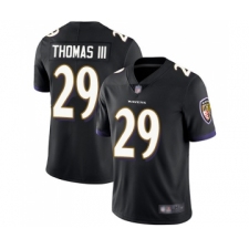 Men's Baltimore Ravens #29 Earl Thomas III Black Alternate Vapor Untouchable Limited Player Football Jersey