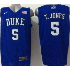 Blue Devils #5 Tyus Jones Royal Blue Basketball Elite Stitched NCAA Jersey