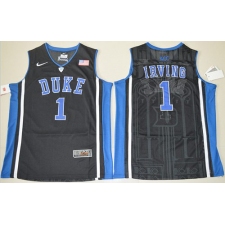 Duke Blue Devils #1 Kyrie Irving Black Basketball Stitched NCAA Jersey