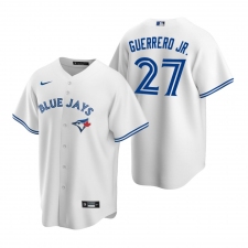 Men's Nike Toronto Blue Jays #27 Vladimir Guerrero Jr. White Home Stitched Baseball Jersey