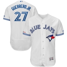 Toronto Blue Jays #27 Vladimir Guerrero Jr. Majestic Home Flex Base Authentic Collection Player Jersey - White