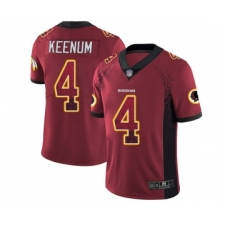 Men's Washington Redskins #4 Case Keenum Limited Red Rush Drift Fashion Football Jersey