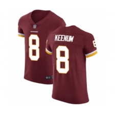 Men's Washington Redskins #8 Case Keenum Burgundy Red Team Color Vapor Untouchable Elite Player Football Jersey