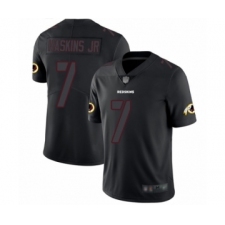Men's Washington Redskins #7 Dwayne Haskins Limited Black Rush Impact Football Jersey
