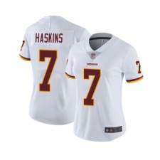 Women's Washington Redskins #7 Dwayne Haskins White Vapor Untouchable Limited Player Football Jersey