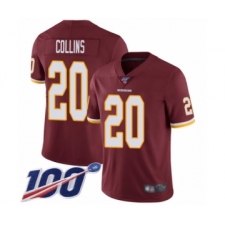 Youth Washington Redskins #20 Landon Collins Burgundy Red Team Color Vapor Untouchable Limited Player 100th Season Football Jersey