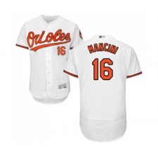 Men's Baltimore Orioles #16 Trey Mancini White Home Flex Base Authentic Collection Baseball Jersey