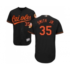 Men's Baltimore Orioles #35 Dwight Smith Jr. Black Alternate Flex Base Authentic Collection Baseball Jersey