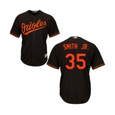 Men's Baltimore Orioles #35 Dwight Smith Jr. Replica Black Alternate Cool Base Baseball Jersey