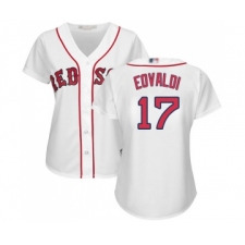 Women's Boston Red Sox #17 Nathan Eovaldi Replica White Home Baseball Jersey