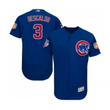 Men's Chicago Cubs #3 Daniel Descalso Royal Blue Alternate Flex Base Authentic Collection Baseball Jersey