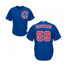 Youth Chicago Cubs #59 Kendall Graveman Authentic Royal Blue Alternate Cool Base Baseball Jersey