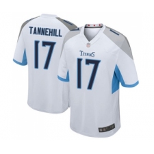 Men's Tennessee Titans #17 Ryan Tannehill Game White Football Jersey