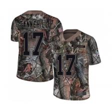 Men's Tennessee Titans #17 Ryan Tannehill Limited Camo Rush Realtree Football Jersey