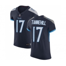 Men's Tennessee Titans #17 Ryan Tannehill Navy Blue Team Color Vapor Untouchable Elite Player Football Jersey