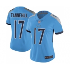 Women's Tennessee Titans #17 Ryan Tannehill Light Blue Alternate Vapor Untouchable Limited Player Football Jersey
