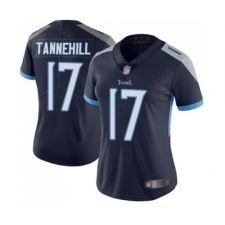 Women's Tennessee Titans #17 Ryan Tannehill Navy Blue Team Color Vapor Untouchable Limited Player Football Jersey