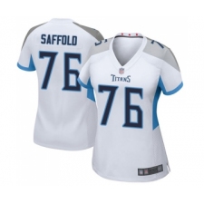 Women's Tennessee Titans #76 Rodger Saffold Game White Football Jersey