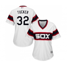Women's Chicago White Sox #32 Preston Tucker Replica White 2013 Alternate Home Cool Base Baseball Jersey