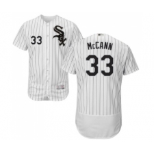 Men's Chicago White Sox #33 James McCann White Home Flex Base Authentic Collection Baseball Jersey