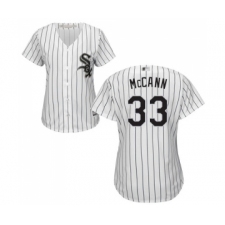 Women's Chicago White Sox #33 James McCann Replica White Home Cool Base Baseball Jersey