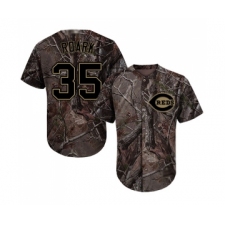 Youth Cincinnati Reds #35 Tanner Roark Authentic Camo Realtree Collection Flex Base Baseball Jersey