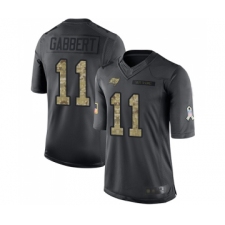 Youth Tampa Bay Buccaneers #11 Blaine Gabbert Limited Black 2016 Salute to Service Football Jersey