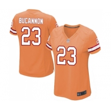 Women's Tampa Bay Buccaneers #23 Deone Bucannon Limited Orange Glaze Alternate Football Jersey