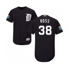 Men's Detroit Tigers #38 Tyson Ross Navy Blue Alternate Flex Base Authentic Collection Baseball Jersey