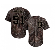 Youth Detroit Tigers #51 Matt Moore Authentic Camo Realtree Collection Flex Base Baseball Jersey