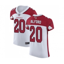 Men's Arizona Cardinals #20 Robert Alford White Vapor Untouchable Elite Player Football Jersey