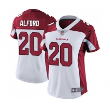 Women's Arizona Cardinals #20 Robert Alford White Vapor Untouchable Limited Player Football Jersey