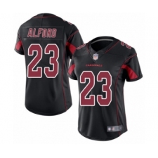 Women's Arizona Cardinals #23 Robert Alford Limited Black Rush Vapor Untouchable Football Jersey