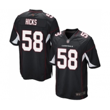 Men's Arizona Cardinals #58 Jordan Hicks Game Black Alternate Football Jersey