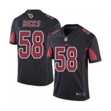 Men's Arizona Cardinals #58 Jordan Hicks Limited Black Rush Vapor Untouchable Football Jersey