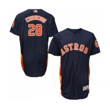 Men's Houston Astros #28 Robinson Chirinos Navy Blue Alternate Flex Base Authentic Collection Baseball Jersey