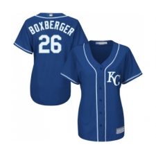 Women's Kansas City Royals #26 Brad Boxberger Replica Blue Alternate 2 Cool Base Baseball Jersey