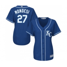 Women's Kansas City Royals #27 Adalberto Mondesi Replica Blue Alternate 2 Cool Base Baseball Jersey
